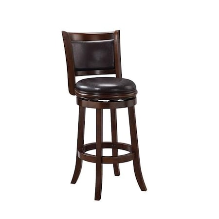 Boraam Boraam 46829 29 in. Augusta Swivel Stool; Cappuccino & Dark Brown 46829